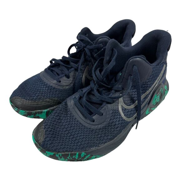 Nike KD Trey 5 IX Gray Blue Obsidian Mens Sz 9.5 CW3400-400 Basketball Used - Picture 2 of 7